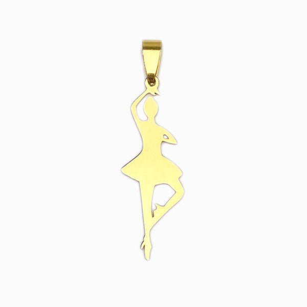 Infinite Symbol Pendant 30x30mm - Gold and Silver Steel