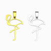 Pendant Swan 35x20mm - Gold Stainless Steel