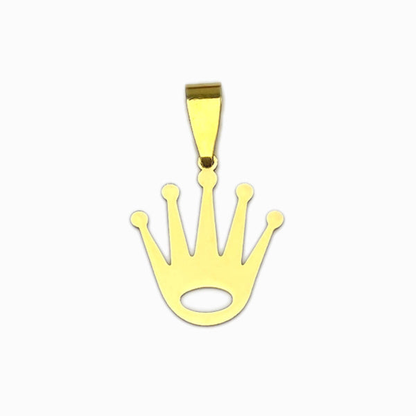 Pendant Crown 15x14mm - Gold Stainless Steel