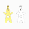 Pendant Boy 25x25mm - Gold Stainless Steel