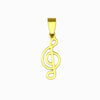 Pendant Musical Note 17x8mm - Gold Stainless Steel