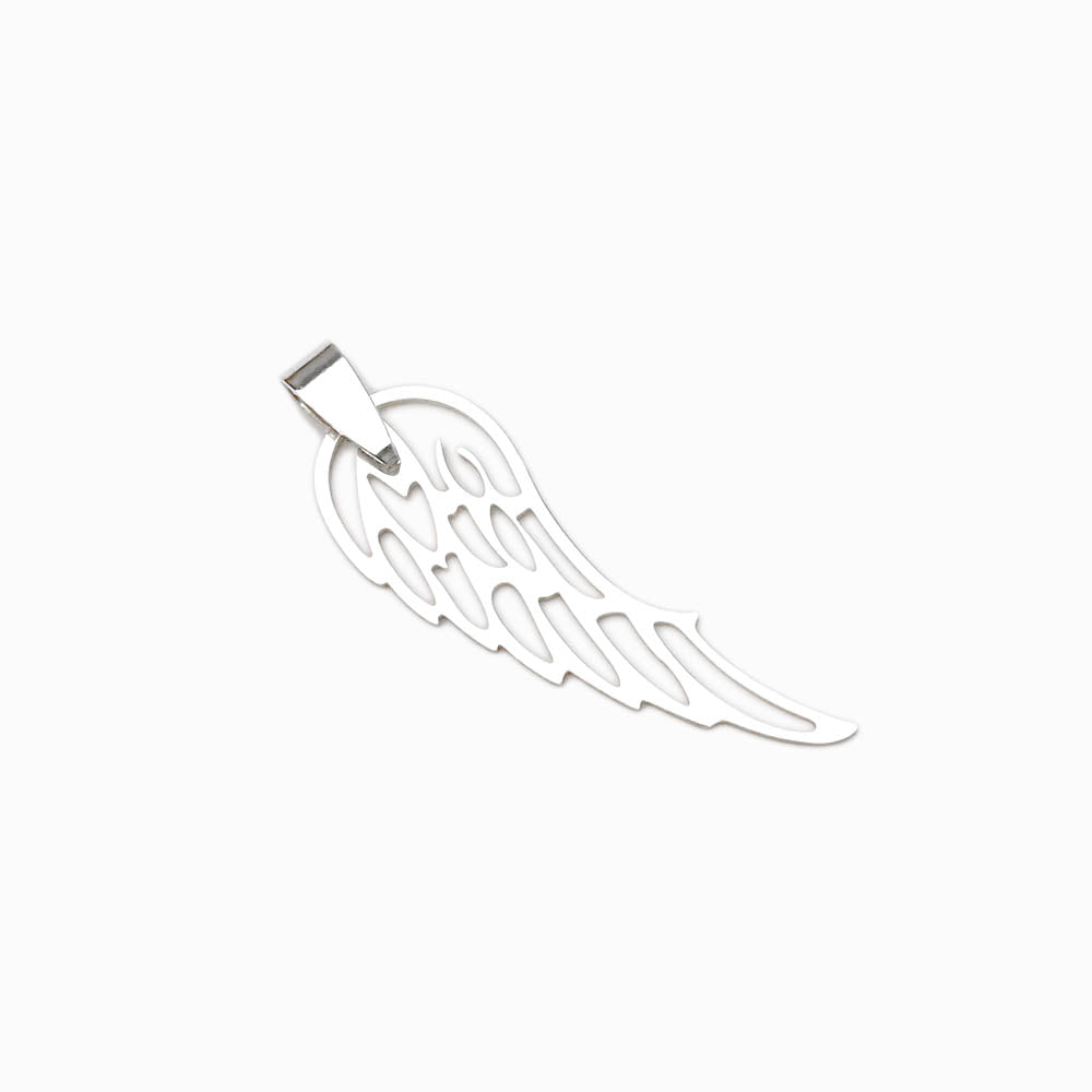 Angel Wings Pendant 28x20mm - Gold Steel