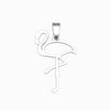 Pendant Swan 35x20mm - Gold Stainless Steel