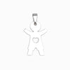 Pendant Boy 25x25mm - Gold Stainless Steel