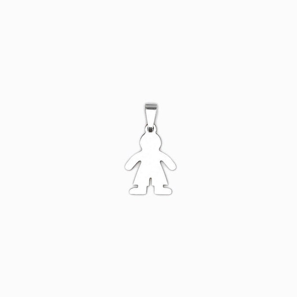 Pendant Boy 25x25mm - Gold Stainless Steel