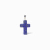 pendente cruz em pedra lápis-lazuli