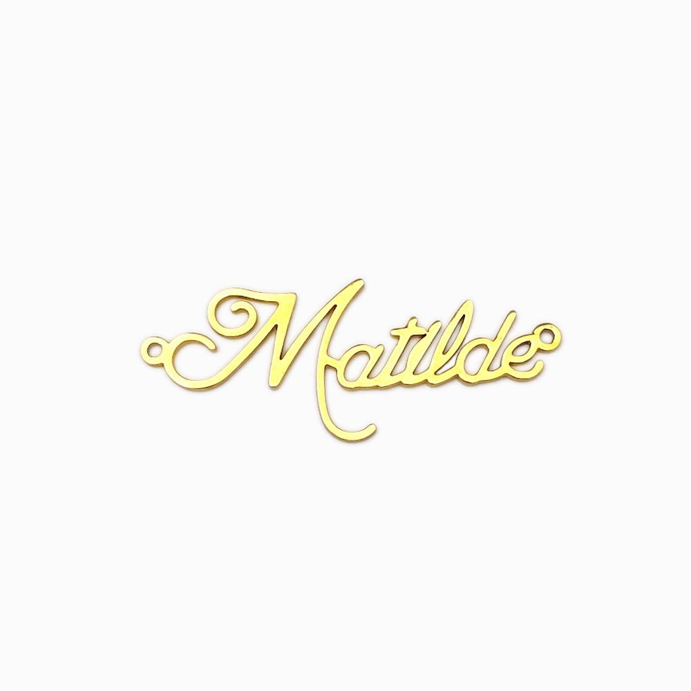 Pendant Name Anabela 41x11mm - Gold Stainless Steel