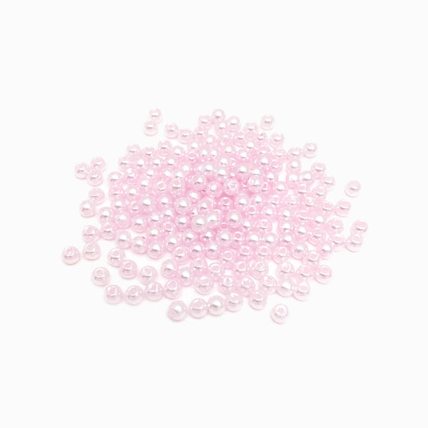 Pérola sintética 4mm rosa bebé