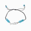 Pulseira Cristal com Entremeio Adoro-te Mãe