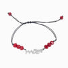 Pulseira Cristal com Entremeio Adoro-te Mãe