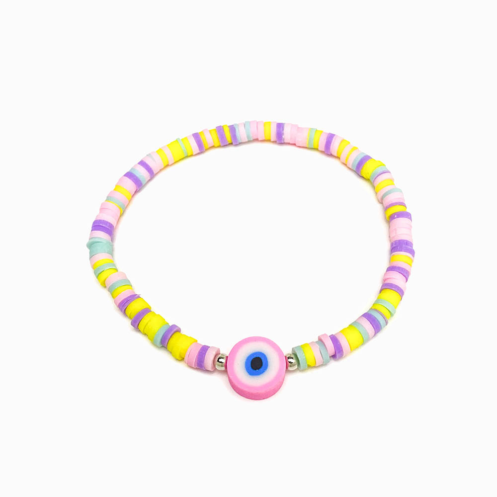 Pulseira Colorida Discos de Borracha