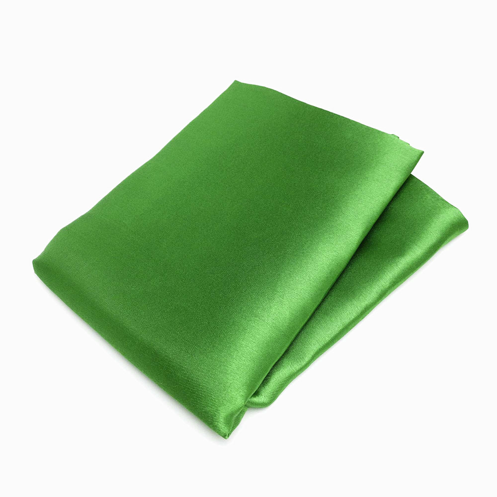 Tecido de cetim verde bandeira