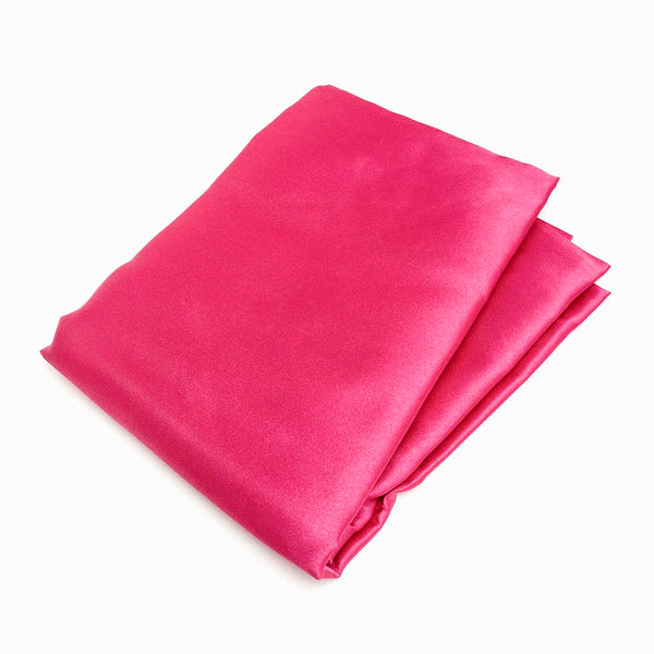 Tecido de cetim rosa choque