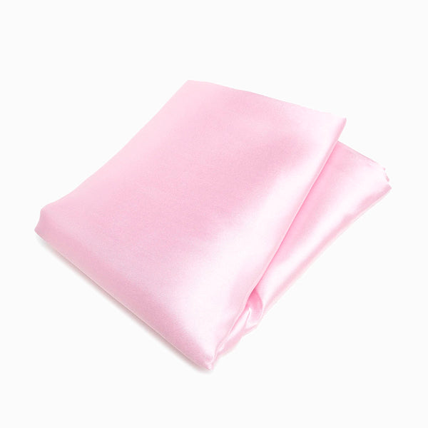 Tecido de cetim rosa bebé
