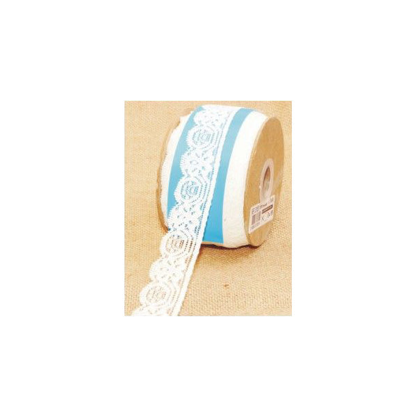 Renda Elástico Branco 27mm